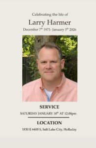 Larry Harmer Salt Lake City, UT Obituary